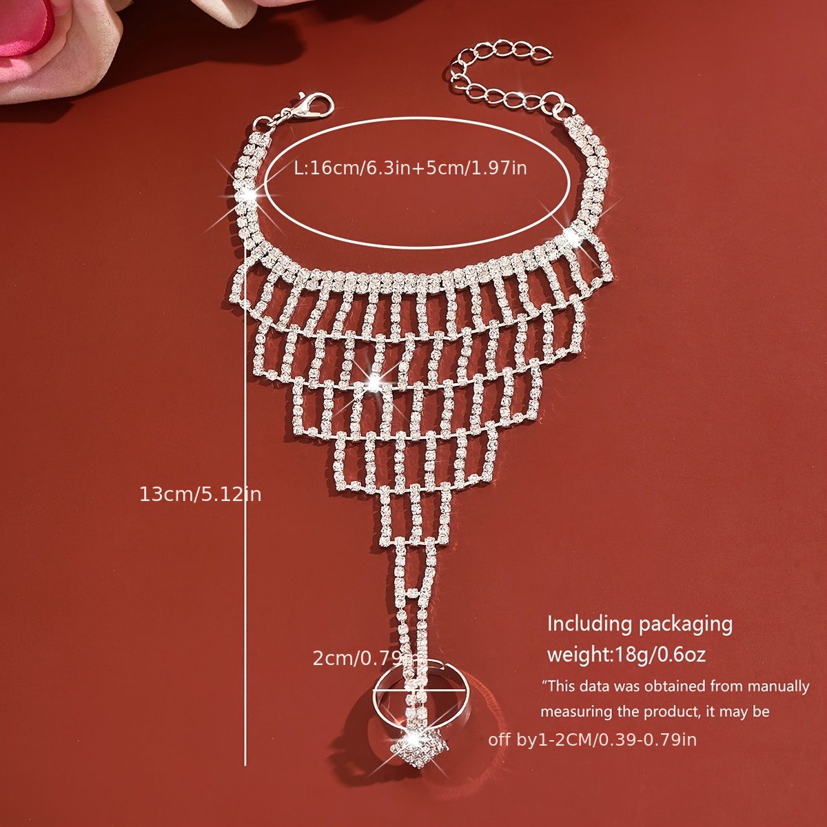 Elegant Women's Back-of-Hand Chain Bracelet